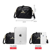 Rhombus Women's Bag Small Shoulder Messenger Round Bag