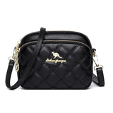 Rhombus Women's Bag Small Shoulder Messenger Round Bag