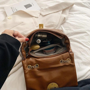 Women's Soft PU Leather Shoulder Bag Crossbody Zipper Bolso