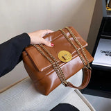 Women's Soft PU Leather Shoulder Bag Crossbody Zipper Bolso