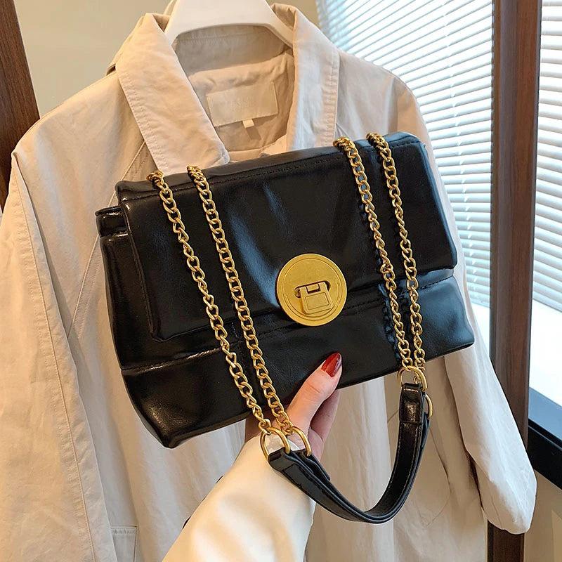 Women's Soft PU Leather Shoulder Bag Crossbody Zipper Bolso