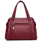 Women Casual Tote Bags Large Capacity Handbag Shoulder Crossbody Bag Vintage PU