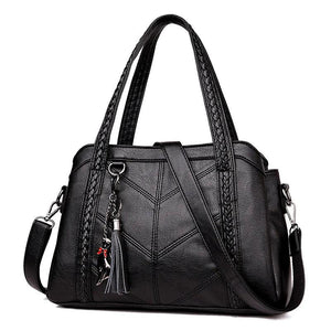 Women Casual Tote Bags Large Capacity Handbag Shoulder Crossbody Bag Vintage PU