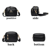 Crocodile Pattern Small Round Bag Western Style Female Shoulder Bag