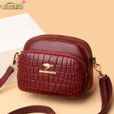 Crocodile Pattern Small Round Bag Western Style Female Shoulder Bag