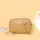 Designer Leather Shoulder Bag Chain Messenger High-end Ladies Purse Handbag