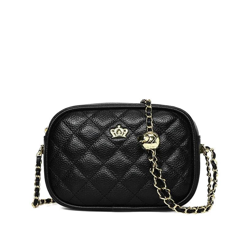 Designer Leather Shoulder Bag Chain Messenger High-end Ladies Purse Handbag