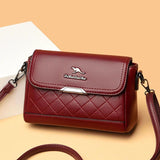 Flap Shoulder Bags Women High Leather Crossbody Bag Lady Summer Purses Handbag S