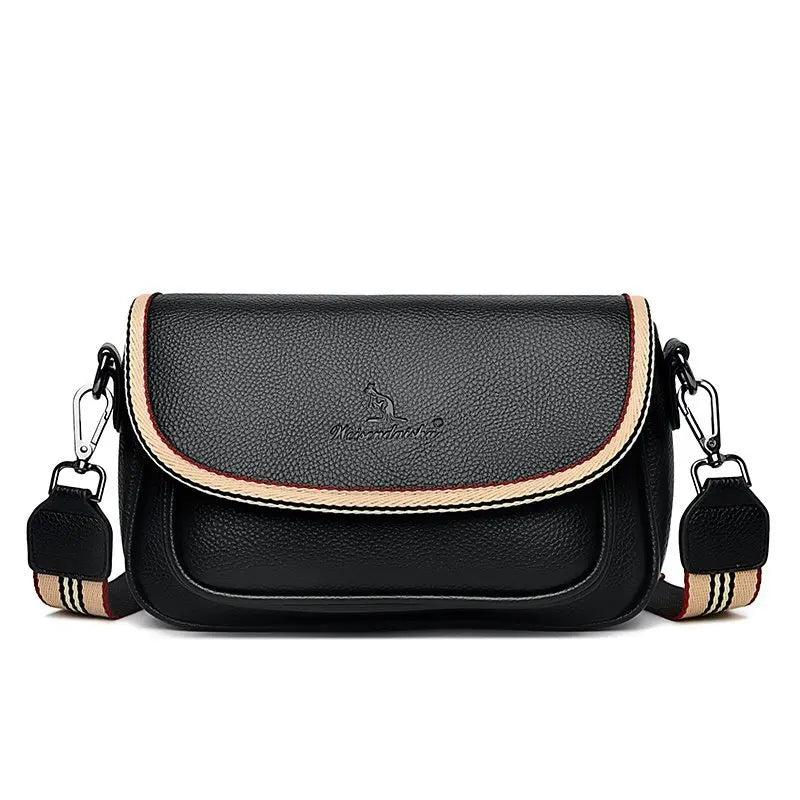 Soft Leather Crossbody Bags for Women Handbags Flap Sac Purses