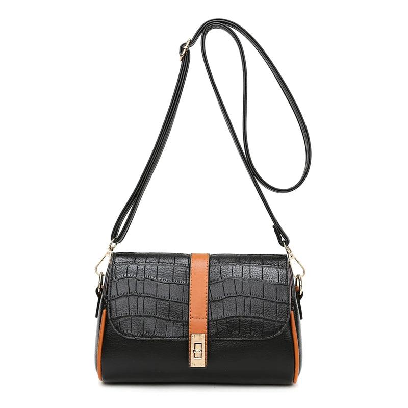 Women Crocodile Leather Handbag Shoulder Bag Tote Retro Handbag