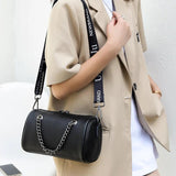 Cowhide Crossbody Bag With Handle For Women Shoulder Bag Female Handbags Purses