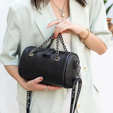 Cowhide Crossbody Bag With Handle For Women Shoulder Bag Female Handbags Purses