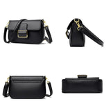 Solid Leather Shoulder Bags for Women High Leather Messenger Bag Mini Purses