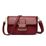 Solid Leather Shoulder Bags for Women High Leather Messenger Bag Mini Purses