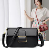 Solid Leather Shoulder Bags for Women High Leather Messenger Bag Mini Purses