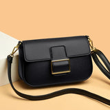 Solid Leather Shoulder Bags for Women High Leather Messenger Bag Mini Purses
