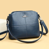 Small Leather Purses Handbag Shoulder Bag Women Letter Sac A Main Femme