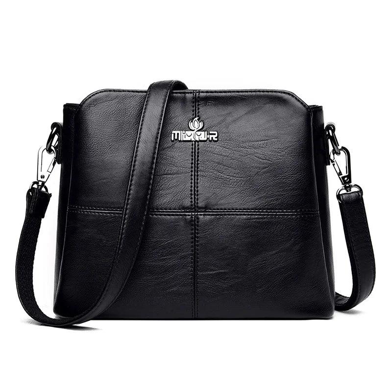 Small Leather Purses Handbag Shoulder Bag Women Letter Sac A Main Femme