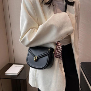 Small Crossbody Bag Women Shoulder Handbag PU Leather Saddle Purse