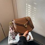 Small Crossbody Bag Women Shoulder Handbag PU Leather Saddle Purse