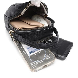 Women Small Crossbody Bags Leather Shoulder Messenger Bag Girls Ladies Phone Pur