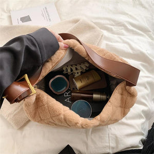 Winter Women's Faux Fur Shoulder Crossbody Bag