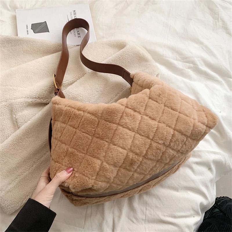 Winter Women's Faux Fur Shoulder Crossbody Bag