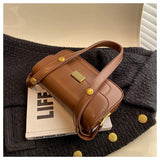 Retro Lock Crossbody Bag Small Square Messenger Bag