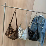 LEFTSIDE Winter Big Cloth Hobo Bag for Women Shopper Shoulder Side Bag