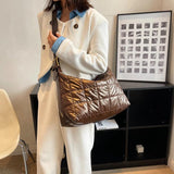 LEFTSIDE Winter Big Cloth Hobo Bag for Women Shopper Shoulder Side Bag