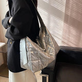 LEFTSIDE Winter Big Cloth Hobo Bag for Women Shopper Shoulder Side Bag