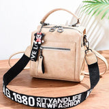 Square Versatile Letter Strape PU Leather Ladies Handbag