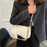 Crocodile Pattern Shoulder Bag Chain Handbags Purse Women Small Crossbody Bag