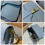 Woven Handbags PU Leather Shoulder Bags Small Crossbody Bag Female