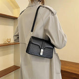 Woven Handbags PU Leather Shoulder Bags Small Crossbody Bag Female