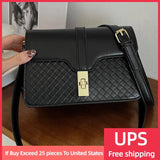 Woven Handbags PU Leather Shoulder Bags Small Crossbody Bag Female