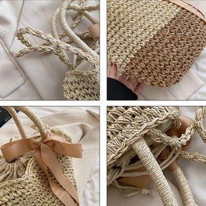 Boho Beach Women's Woven Handbag Large Capacity