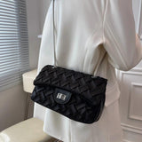 Women's PU Leather Weave Shoulder Bag Crossbody Sac A Main