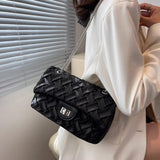 Women's PU Leather Weave Shoulder Bag Crossbody Sac A Main