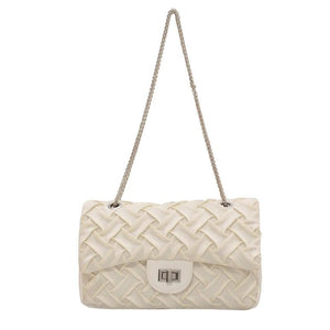 Women's PU Leather Weave Shoulder Bag Crossbody Sac A Main
