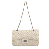 Women's PU Leather Weave Shoulder Bag Crossbody Sac A Main