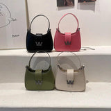 Diamond Words Small Shoulder Bag Chain High Tote PU Leather