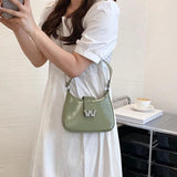 Diamond Words Small Shoulder Bag Chain High Tote PU Leather