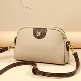 Solid Leather Crossbody Bag for Women Soft Small Square Messenger