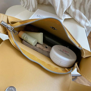 Leather Square Shoulder Bag for Women Crossbody Messenger Handbag