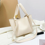 Barrel-shaped Classic Shoulder Bags PU Leather Tote Sac