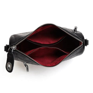 Stone Pattern Crossbody Bag Cow Leather Shoulder Bag Women Real Leather Handbags