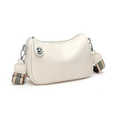 Stone Pattern Crossbody Bag Cow Leather Shoulder Bag Women Real Leather Handbags