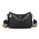 Stone Pattern Crossbody Bag Cow Leather Shoulder Bag Women Real Leather Handbags