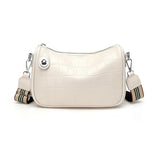Stone Pattern Crossbody Bag Cow Leather Shoulder Bag Women Real Leather Handbags